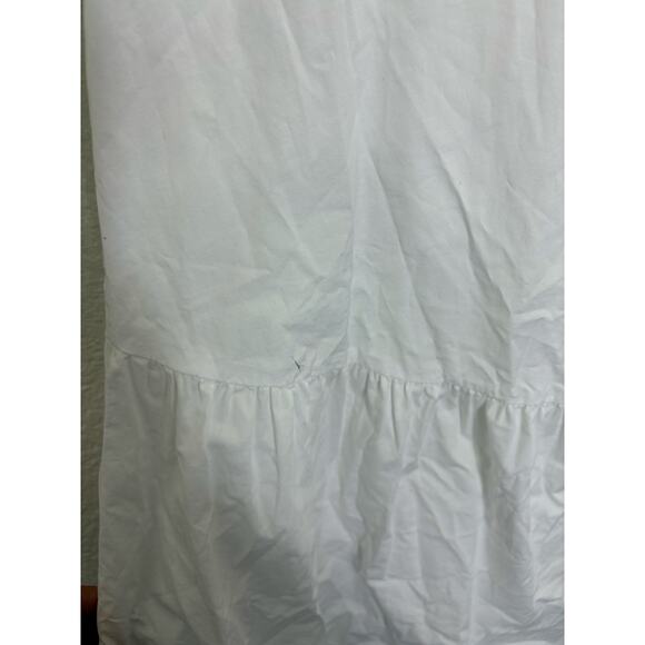 Zara White Long Poplin Midi Dress Size Small Cotton Lagenlook Quiet Luxury - Picture 13 of 15